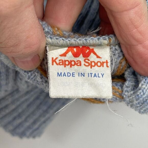 Kappa Sports Multicolor Shetland Fabric Ribbed Pullover Sweater Size XL - Picture 4 of 7